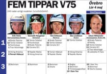 Fem tippar V75 Solvalla 11 januari 2014 fem tippar v till orebro