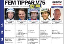 Fem tippar EXTRA V75 Solvalla 26 januari 2014 fem tippar extra v