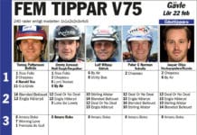 Fem tippar V75 Gävle 22 februari 2014 fem tippar v infor gavle februari