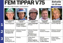 Fem tippar V75 Solvalla 29 mars 2014 fem tippar v