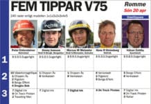 Fem tippar V75 Romme 20 april 2014 fem tippar v