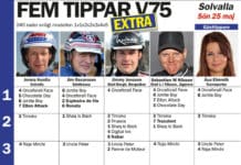 Fem tippar EXTRA V75 Elitloppsdagen fem tippar extra v