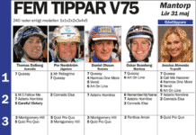 Fem tippar V75 Mantorp 31 maj 2014 fem tippar v