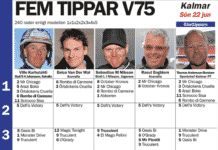 Fem tippar V75 till Kalmar 22 juni 2014 fem tippar v