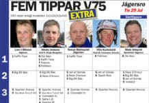 Fem tippar EXTRA V75 Jägersro 29 juli 2014 fem tippar extra v infor jagersro tis jul