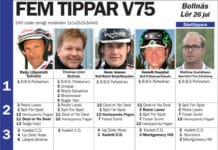 Fem tippar V75 till Bollnäs 26 juli 2014 fem tippar v infor bollnas lor jul