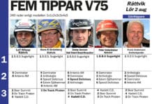 Fem tippar V75 Rättvik 2 augusti 2014 fem tippar v rattvik