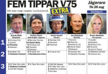 Fem tippar V75 till Jägersro 26 augusti 2014 fem tippar extra v