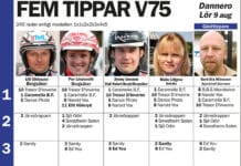 Fem tippar V75 inför Dannero 9 augusti 2014 fem tippar extra v infor dannero aug