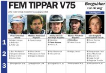 Fem tippar V75 till Bergsåker 30 augusti 2014 wpid femtipparbergsaker