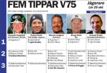 Fem tippar V75 till Jägersro 25 oktober 2014 fem tippar v jagersro