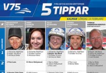 Fem tippar V75 till Kalmar 14 februari 2015 fem tippar v