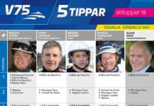 Fem tippar V75 Elitloppssöndagen fem tippar v infor solvalla sondag