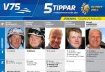 Fem tippar V75 till Jägersro Tisdag fem tippar v