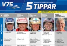 Fem tippar V75 till Jägersro 5 september fem tippar v