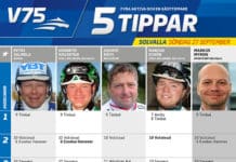 Fem tippar V75 Solvalla 27/9 fem tippar v
