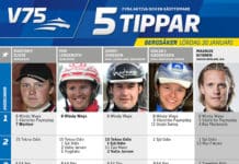 Fem tippar V75 till Bergsåker 30 januari fem tippar v