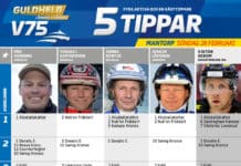 Fem tippar V75 till Mantorp Söndag fem tippar v