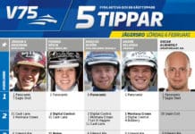 Fem tippar V75 till Jägersro 6 februari fem tippar v