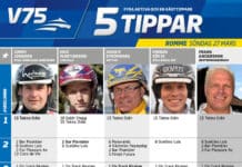 Fem tippar V75 till Romme 27 mars fem tippar v till romme