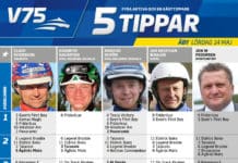 Fem tippar V75 till Åby 14 maj vresultat