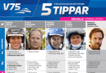 Fem tippar V75 Elitloppssöndagen 29 maj 2016 elitloppssöndagen