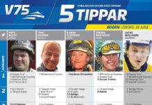 Fem tippar V75 till Boden 18 juni 2016 fem tippar v75 boden 2016