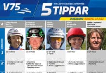 Fem tippar V75 till Jarlsberg 10 juli 2016