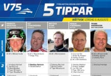 Fem tippar V75 till Rättvik 6 augusti 2016 fem tippar v75 rättvik