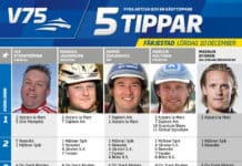 Fem tippar V75 till Färjestad 10 december 2016 tippar v75 161210