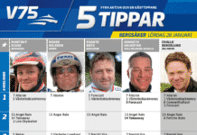 Fem tippar V75 till Bergsåker 28 januari 2017 tippar v75 till bergsåker