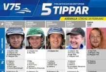 Fem tippar V75 till Axevalla 18 februari 2017 tippar v75 axevalla