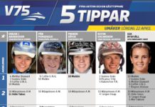 Fem tippar V75 till Umåker 22 april 2017 tippar v75 umåker