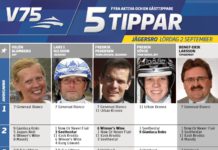 Fem tippar V75 till Jägersro lördag 2 september 2017 Fem tippar V75 till Jägersro lördag 2 september 2017