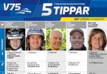 Fem tippar V75 till Åby lördag 12 augusti 2017 fem tippar åby