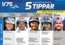Fem tippar V75 till Gävle 16 december 2017 tippar V75