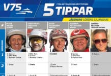 Fem tippar V75 till Jägersro 13 januari 2018 Fem tippar V75 till Jägersro 13 januari 2018