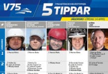 Fem tippar V75 till Jägersro 14 april 2018 Fem tippar V75 till Jägersro 14 april 2018