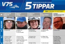 Fem tippar V75 till Åby 13 oktober 2018 Fem tippar V75 till Åby 13 oktober 2018