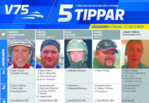 Fem tippar V75 till Jägersro 27 oktober 2018 fem tippar jägers