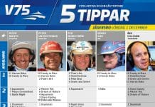 Fem tippar V75 till Jägersro 1 december 2018 Fem tippar V75 till Jägersro 1 december 2018