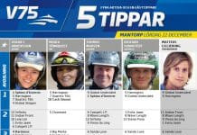 Fem tippar V75 till Mantorp 22 december 2018 Fem tippar V75 till Mantorp 22 december 2018
