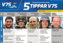 Fem tippar V75 till Bollnäs Lördag 14 september 2019 Fem tippar V75 till Bollnäs Lördag 14 september 2019