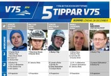 Fem tippar V75 till ROMME Lördag 28 december 2019 Fem tippar V75 till ROMME Lördag 28 december 2019