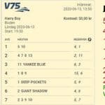 V75 Boden med JANNE JACKPOT & HARRY BOY Harry Boy Boden