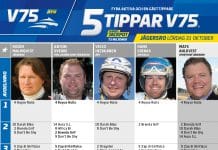 Fem tippar V75 till Jägersro 31 oktober 2020 Fem tippar V75 till Jägersro 31 oktober 2020