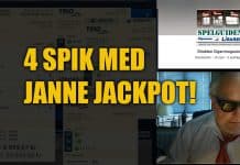 Janne Jackpots 4 spik till V86 – 50% förra veckan 4 spik med janne jackpot