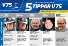 Fem tippar V75 till Eskilstuna 7 november 2020 Fem tippar V75 till Eskilstuna 7 november 2020
