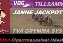 Janne Jackpot! Preliminärt system till V86 janne jackpot v86