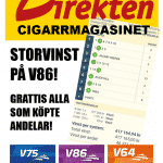 Stor Andelsvinst hos vår samarbetspartner! Dags att rygga andelarna på V75 i helgen hos vår samarbetspartner på andelsspelet där vi spelar vårt eget system ALLOMTRAV.INFO samt JANNE JACKPOT och SPELGUIDEN. Jannes tips kommer ut ikväll. https://www.atg.se/cigarrmagasinet 417.000 på V86 i onsdags för systemet V86 SPIKEN!
